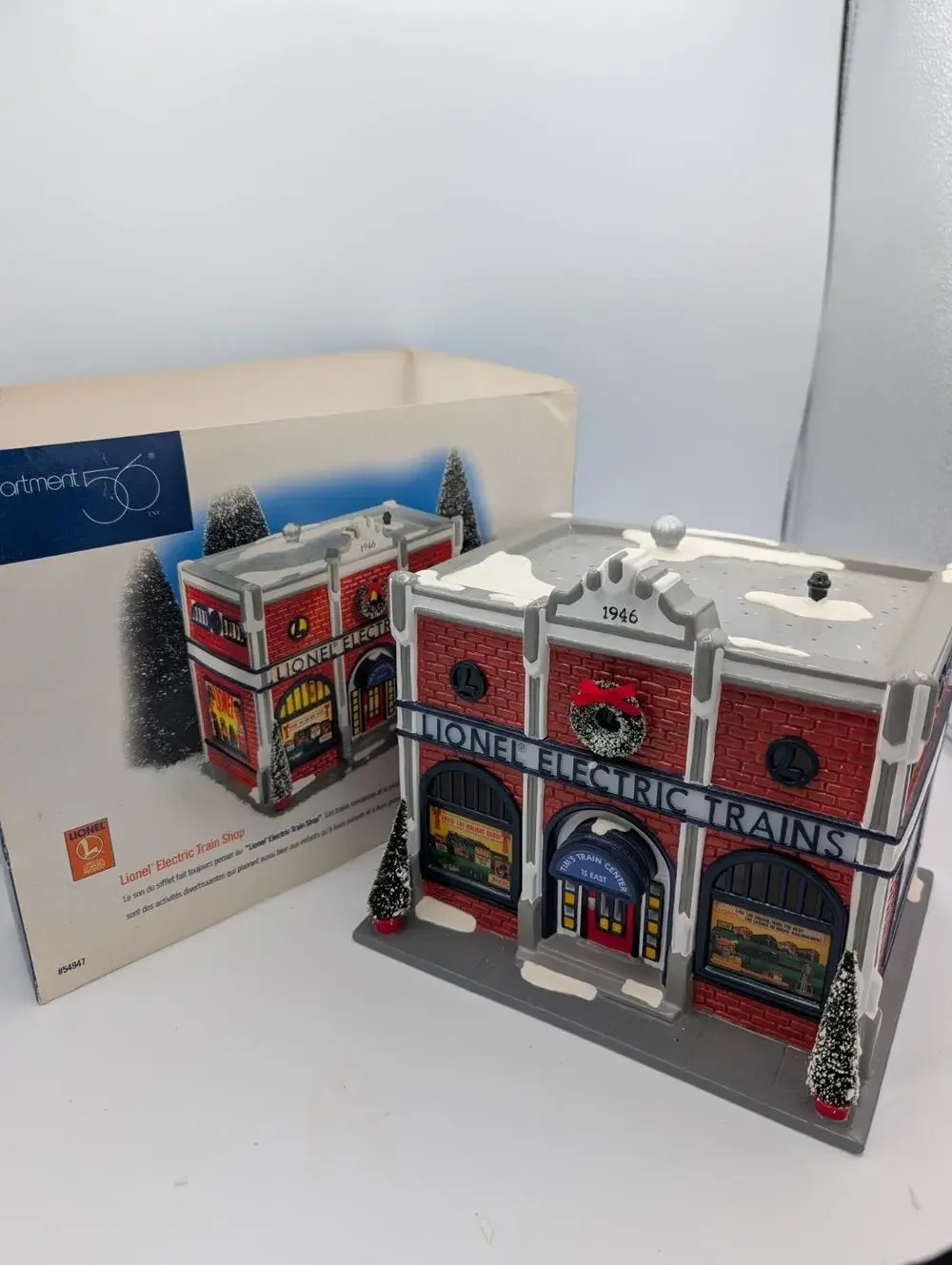 Dept 56 Original Snow Village Lionel Electric Train Shop54947 Excellent W Box!